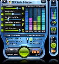 DFX Audio Enhancement Winamp